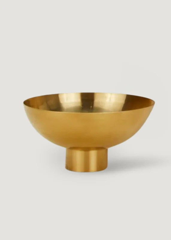 Contemporary ceramic wall tapestry-Hawkins Brass Stainless Steel Compote Bowl - 6" Wide