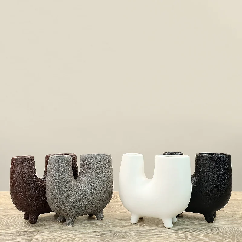 Elegant velvet wall vase-Ceramic Vase