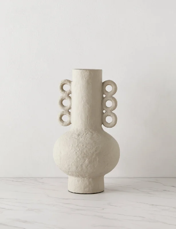 Elegant silk wall art-Chandra Metal Decorative Vase by Regina Andrew