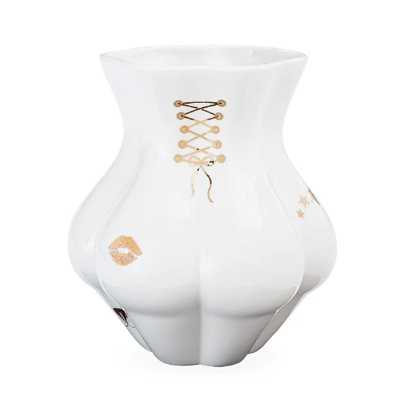 Large floral canvas print-Gilded Kiki's Derrière Vase