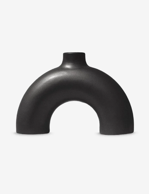 Modern steel wall hook set-Half Polo Decorative Vase by Osmos Studio