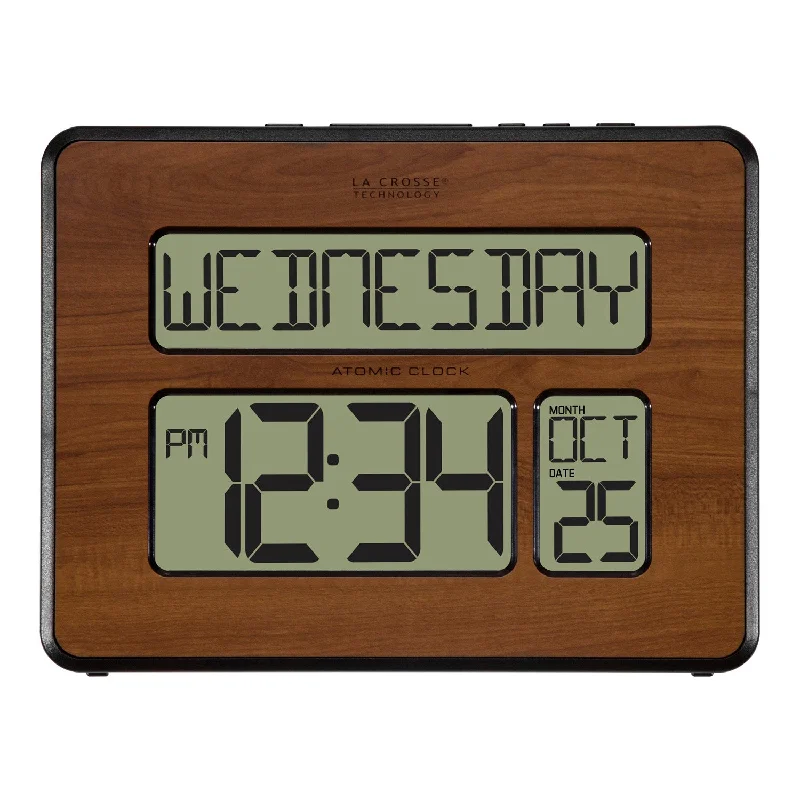 Small rattan plant pot-513-1419-WAV4 Atomic Digital Wall Clock