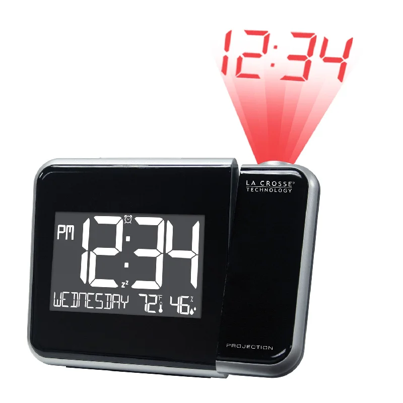 Unique industrial table runner-616-1412V4 Projection Alarm Clock with Indoor Temp/Humidity and Backlight