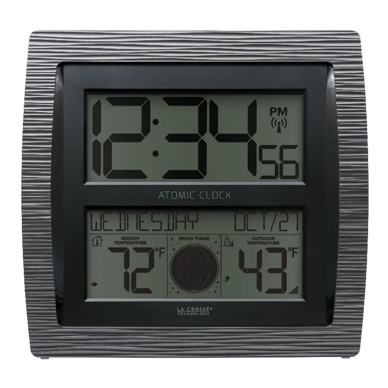 Small rattan wall shelf-BBB86118V4 Atomic Clock and Weather Station