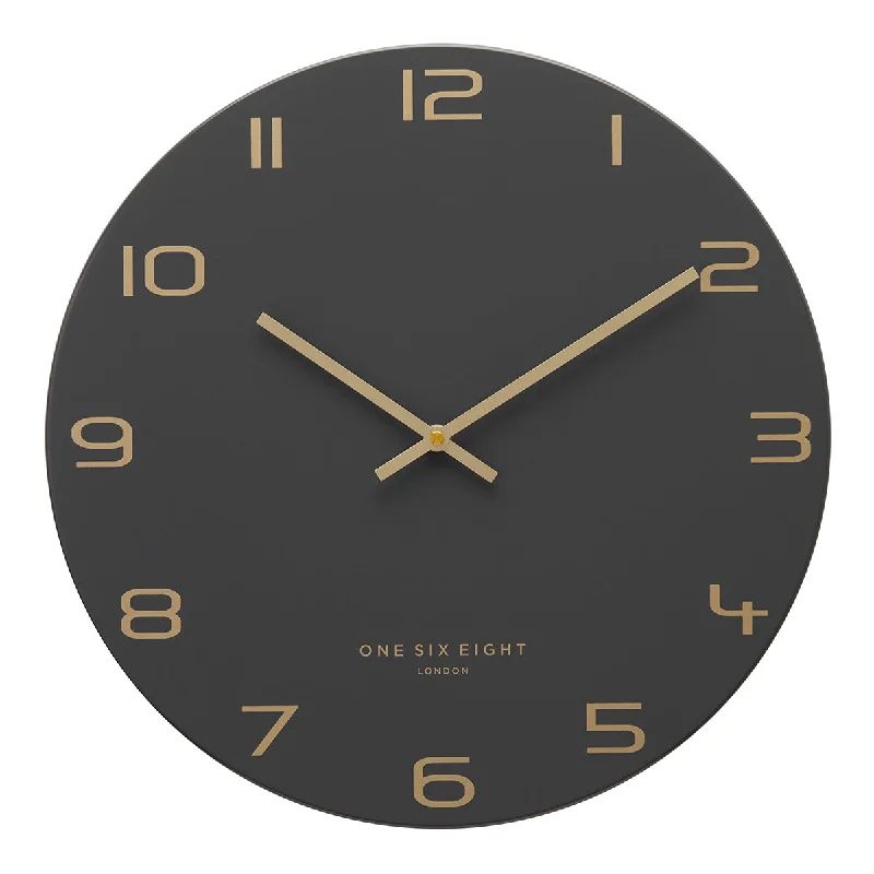 Unique mid-century wall hook-BLAKE 30cm Silent Wall Clock