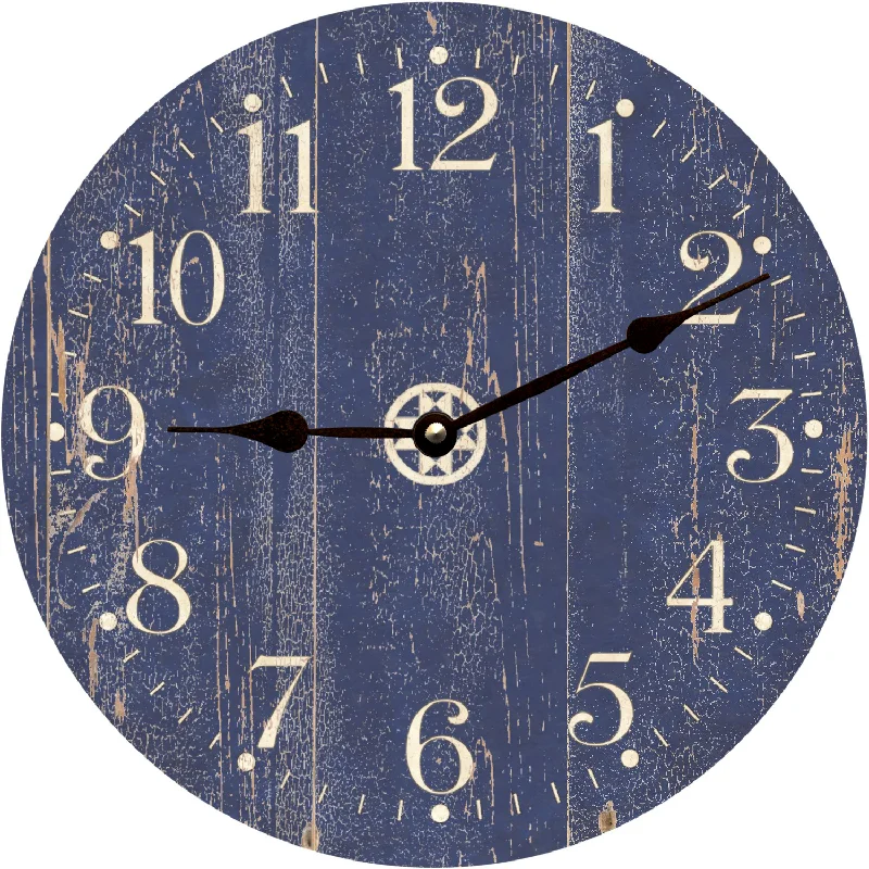 Small rattan wall vase-Barn Side Blue Clock