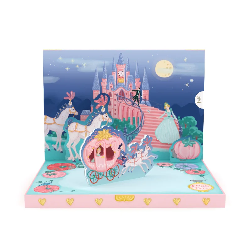 Modern acrylic wall shelf-Cinderella's Dream Music Box Card