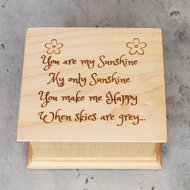 Unique industrial wall sign-You are my sunshine music box