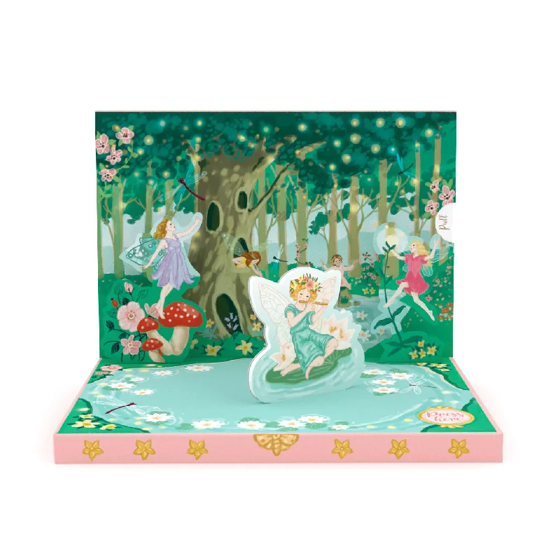 Large geometric wall tapestry-Fairyland Dream Music Box Card