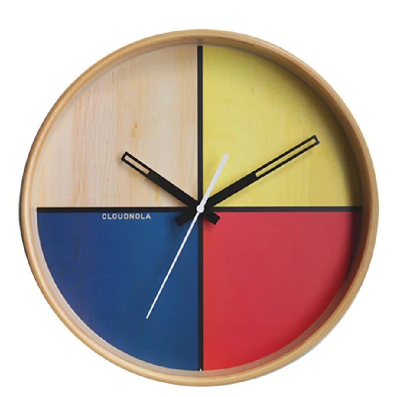 Rustic oak wall art-Flor Wall Clock