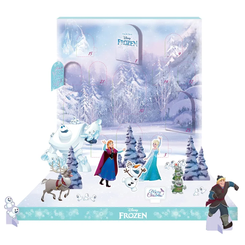 Small rattan wall shelf-'Frozen' Music Box Advent Calendar