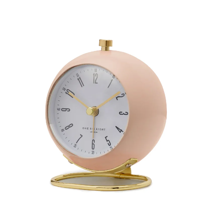 Elegant velvet wall tapestry-Grace Blush Silent Alarm Clock