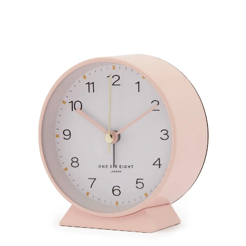 Elegant silk flower arrangement-HAYLEY Blush Alarm Clock