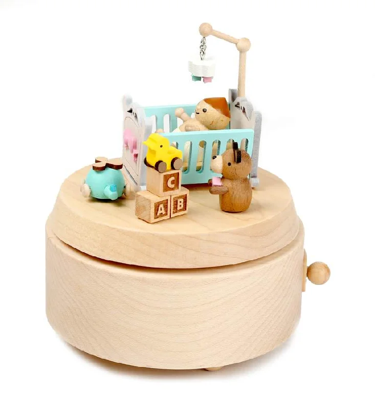 Contemporary matte wall art-Infanette | Wooden Music Box