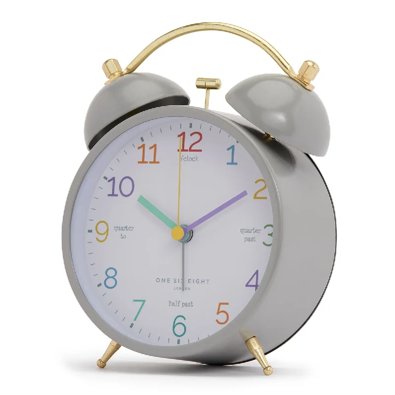 Small copper wall hook-LEARN The Time Grey Alarm Clock