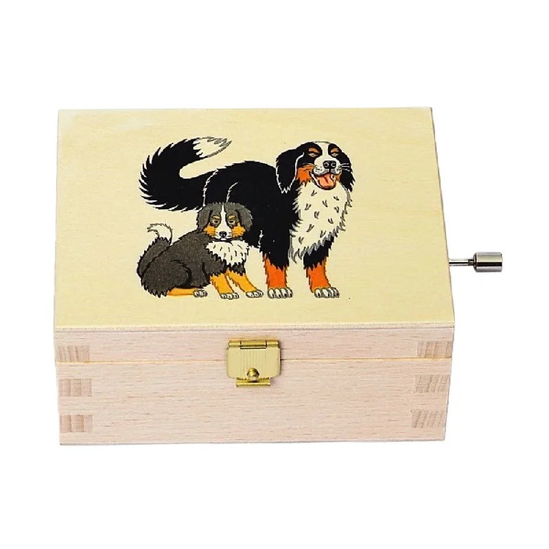 Small copper wall hook-Atelier Fischer Musical Jewelry Box · Bernese Mountain Dogs