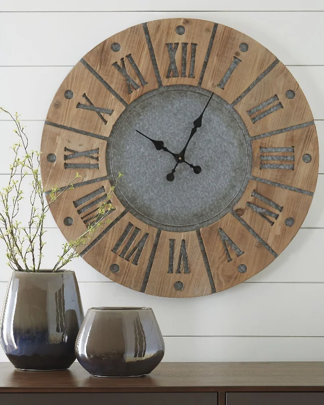 Modern steel wall lantern-Payson Wall Clock