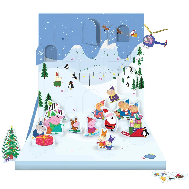 Large abstract throw pillow-'Peppa Pig' Music Box Advent Calendar