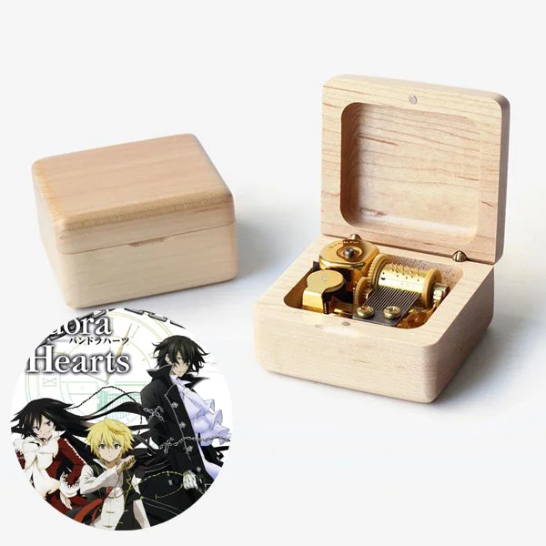 Unique farmhouse wall shelf-Premium Pandora Hearts Wooden Music Box ( Tune: Lacie )