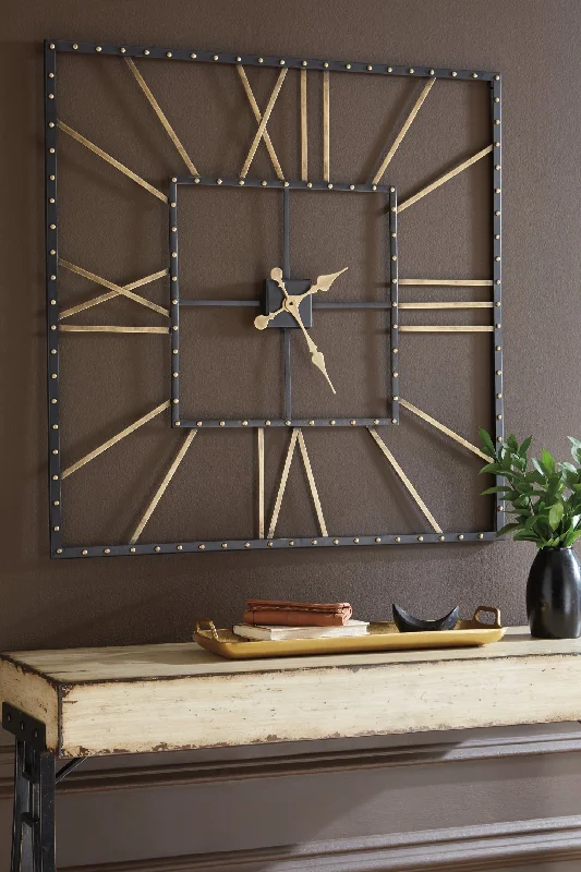 Handcrafted bamboo wall tile-Thames Wall Clock