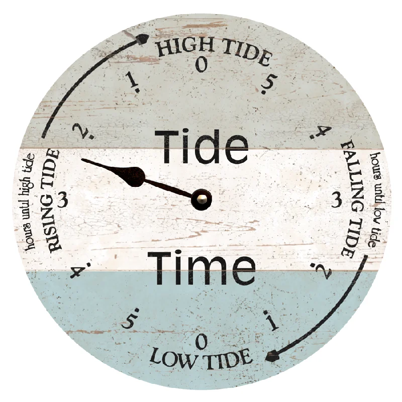 Handmade jute wall art-Tide Clock-Tide Time Clock