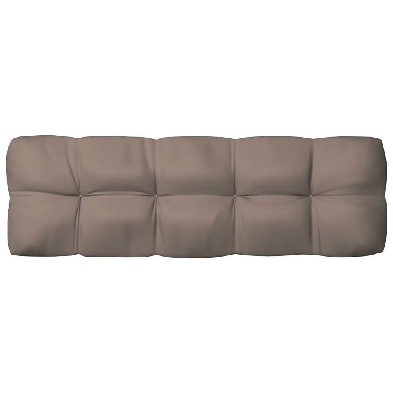 Elegant silk wall mirror-Pallet Sofa Cushion Taupe 47.2"x15.7"x4.7"