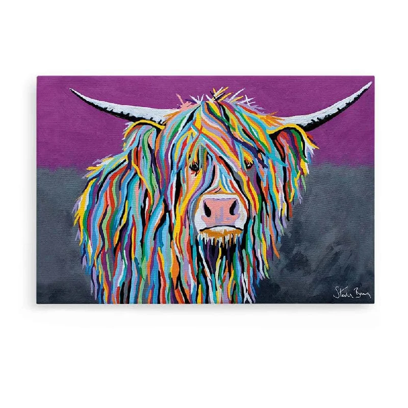 Unique farmhouse wall plaque-Angus McCoo - Canvas Prints