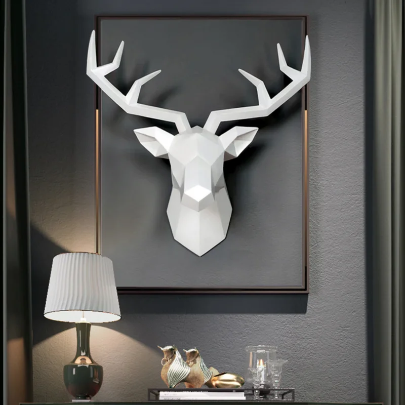 Unique industrial wall sign-ArtZ® Deer Sculpture Wall Decoration