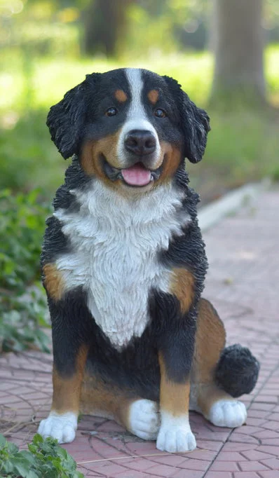 Minimalist beige wall tapestry-Bernese Mountain Dog