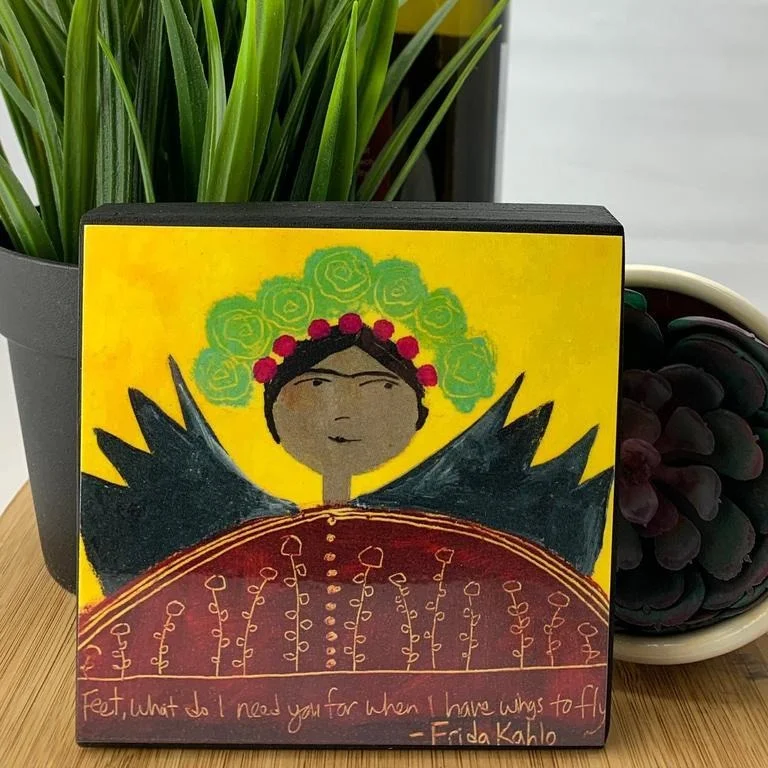 Small iron wall plaque-Frida Kahlo Plaque