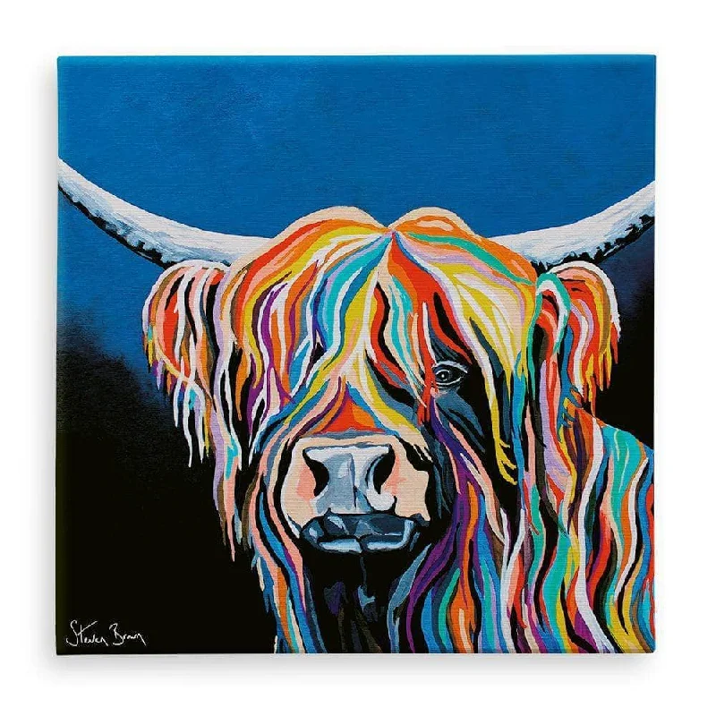 Small copper table figurine-Harris McCoo - Canvas Prints