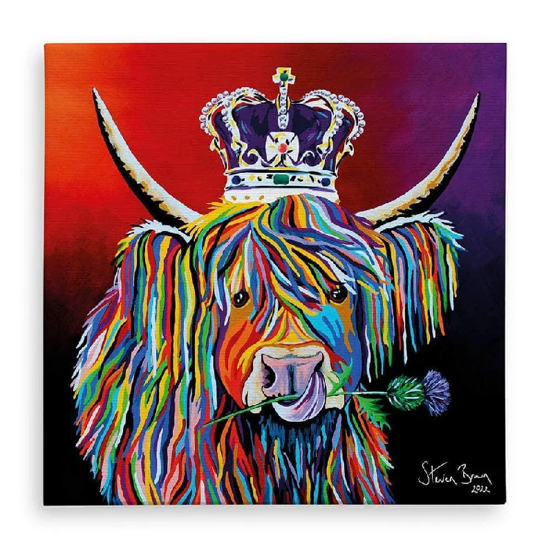 Rustic cedar wall shelf-Jubilee Lizzie McCoo - Canvas Prints