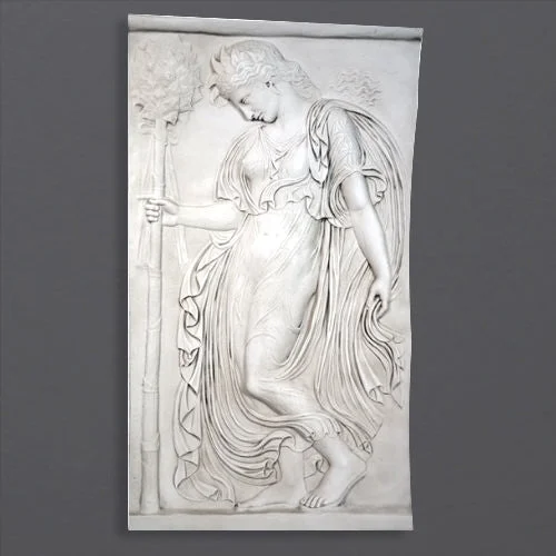 Unique farmhouse wall shelf-The Dance of the Maenads Bas-relief (Right)