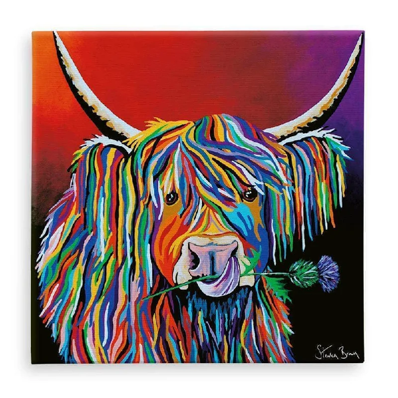 Unique retro table mat-Lizzie McCoo - Canvas Prints