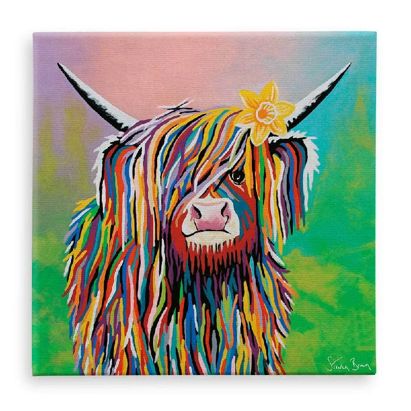 Contemporary matte wall shelf-Marie McCoo - Canvas Prints