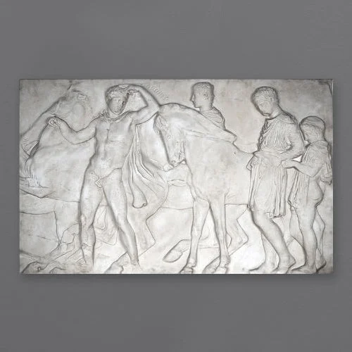 Modern acrylic wall shelf-Parthenon Frieze Fragment Bas-relief