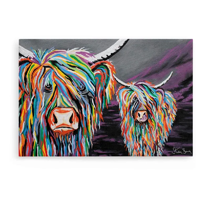 Handmade bamboo wall art-Rab & Isa McCoo - Canvas Prints