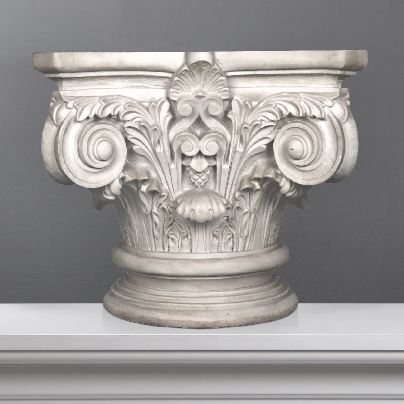 Handmade bamboo wall art-Roman Corinthian Capital