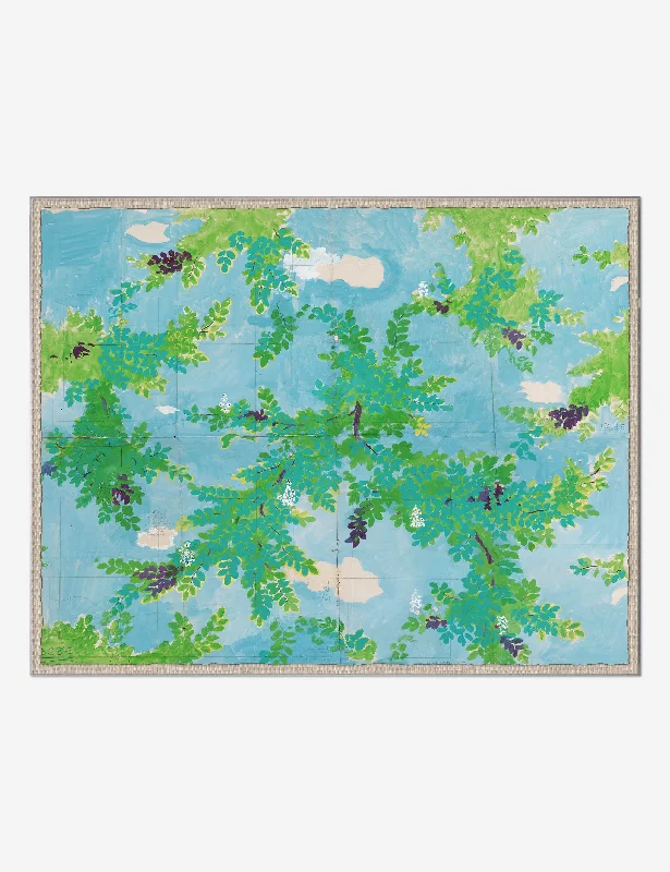 Elegant silk wall tapestry-Skylight Print by Paule Marrot