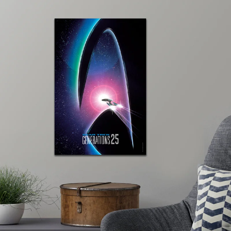 Unique bohemian wall tapestry-Star Trek: Generations Delta 25 Logo Premium Satin Poster 16" x 24"