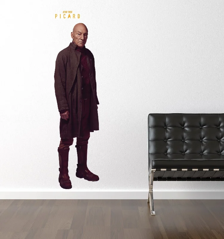 Handmade bamboo wall art-Star Trek: Picard Picard Wall Decal