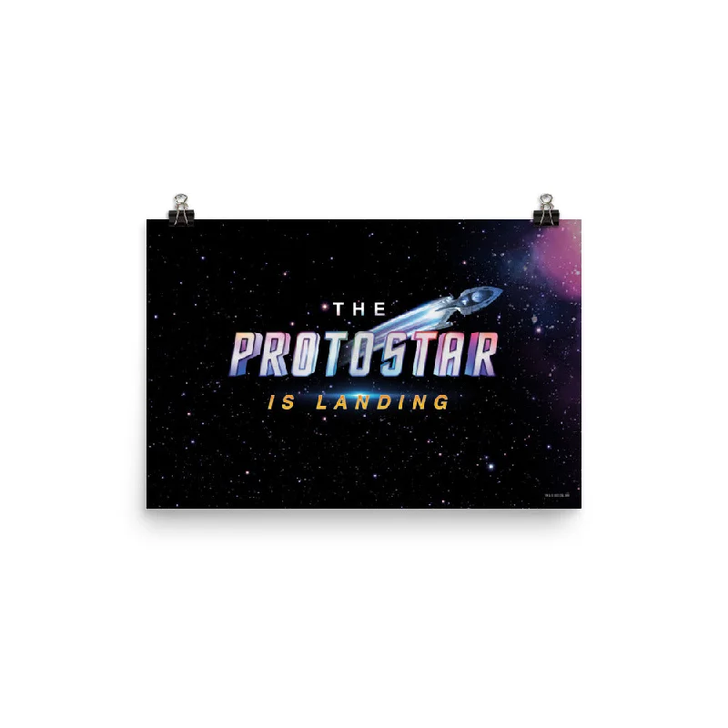 Elegant velvet wall shelf-Star Trek: Prodigy The Protostar Is Landing Premium Matte Paper Poster