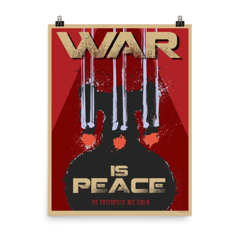 Contemporary matte wall art-Star Trek: The Next Generation Mirror Universe War is Peace Premium Poster