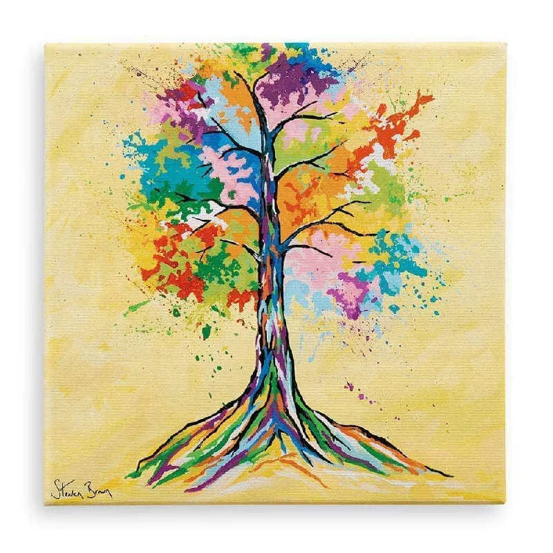 Modern acrylic wall shelf-Tree Of Life - Canvas Prints