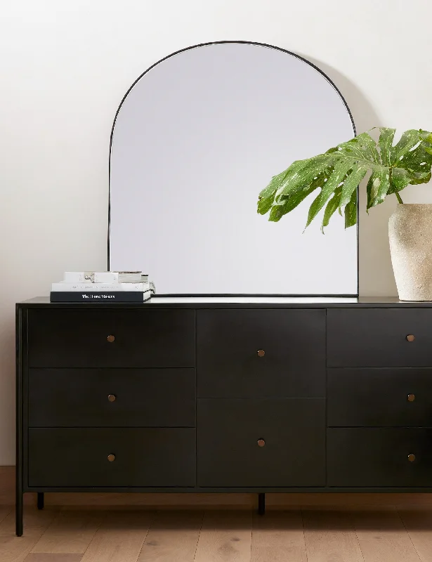 Modern brass wall shelf-Alvarado Mirror