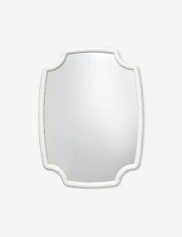 Minimalist gray wall shelf-Amandine Mirror