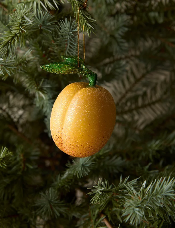 Rustic pine shelf ornament-Apricot Ornament by Cody Foster and Co