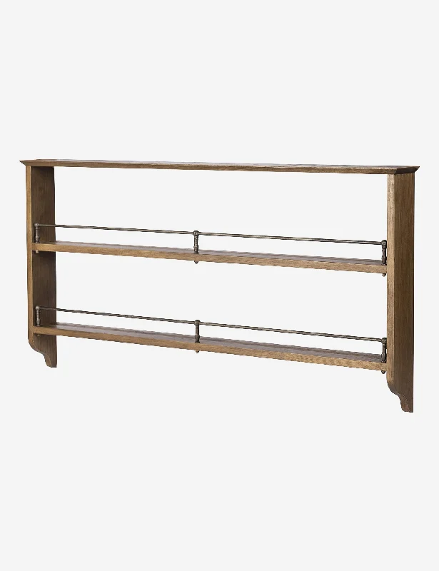 Unique industrial wall shelf-Faria Plate Rack by Amber Lewis x Four Hands