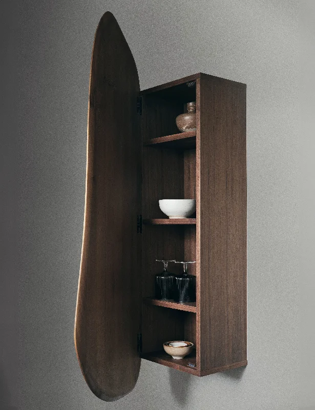 Handcrafted jute wall shelf-Feve Wall Cabinet by Ferm Living