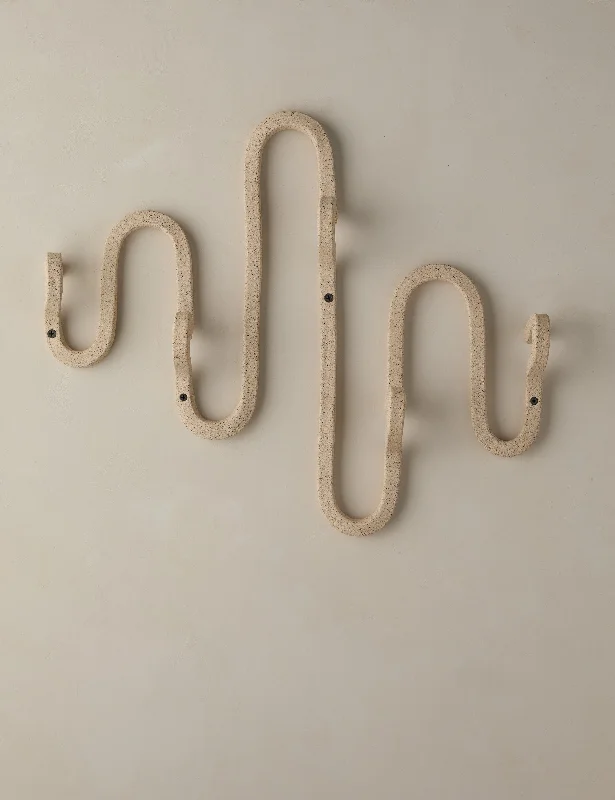 Small iron wall shelf-For-Everything Horizontal Coat Rack by SIN